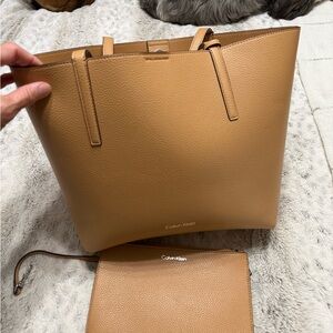 Calvin Klein Tan large Handbag